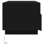 vidaXL Masuta de cafea cu lumini LED Stejar negru 90x49x40 cm vidaXL Masuta de cafea cu lumini LED Stejar negru 90x49x40 cm