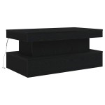 vidaXL Masuta de cafea cu lumini LED Stejar negru 90x50x40 cm vidaXL Masuta de cafea cu lumini LED Stejar negru 90x50x40 cm