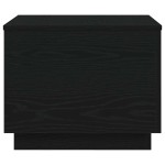vidaXL Masuta de cafea cu lumini LED Stejar negru 50x50x40 cm vidaXL Masuta de cafea cu lumini LED Stejar negru 50x50x40 cm