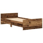 vidaXL Cadru de pat fără saltea Lemn vechi 75x190 cm Lemn prelucrat