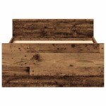vidaXL Cadru de pat fără saltea Lemn vechi 75x190 cm Lemn prelucrat