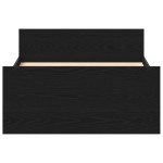 vidaXL Cadru de pat fără saltea Stejar negru 75x190 cm Lemn prelucrat vidaXL Cadru de pat fără saltea Stejar negru 75x190 cm Lemn prelucrat