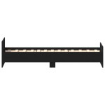 vidaXL Cadru de pat fără saltea Stejar negru 75x190 cm Lemn prelucrat vidaXL Cadru de pat fără saltea Stejar negru 75x190 cm Lemn prelucrat