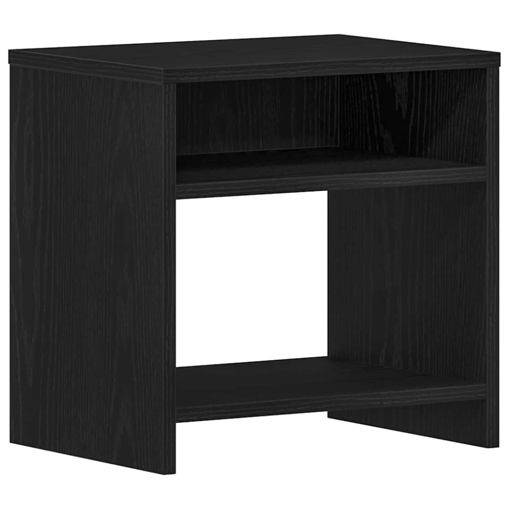 vidaXL Noptiera stejar negru 40x30x40 cm lemn prelucrat
