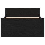 vidaXL Cadru de pat fără saltea Stejar negru 90x200 cm Lemn prelucrat vidaXL Cadru de pat fără saltea Stejar negru 90x200 cm Lemn prelucrat