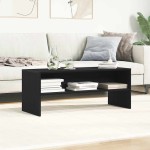 vidaXL Dulap TV Stejar Negru 100x40x40 cm Lemn prelucrat