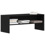 vidaXL Dulap TV Stejar Negru 100x40x40 cm Lemn prelucrat