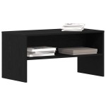vidaXL Dulap TV Stejar Negru 80x40x40 cm Lemn prelucrat