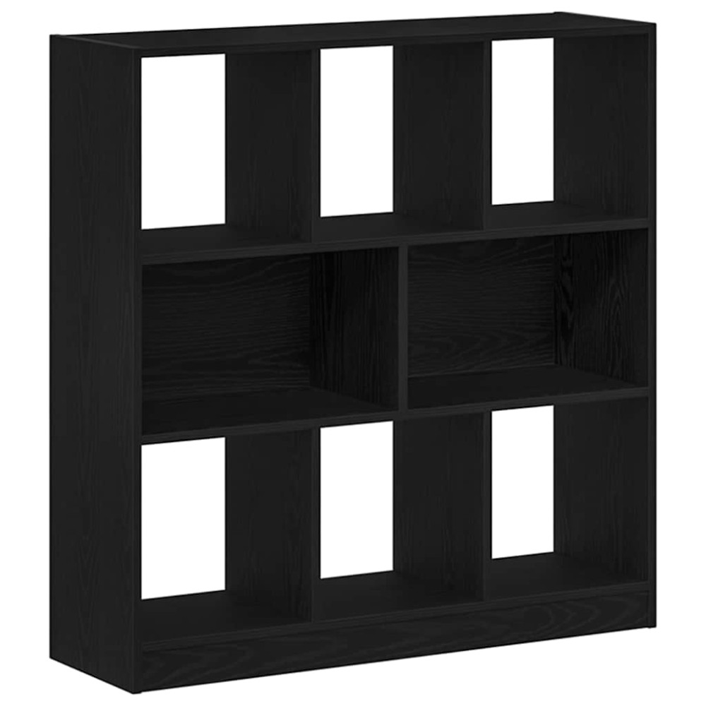 vidaXL Dulap cu cărți stejar negru 97,5x29,5x100 cm lemn prelucrat