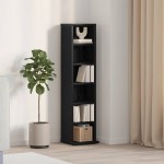 vidaXL Dulap CD-uri Stejar negru 21x20x88 cm Lemn prelucrat vidaXL Dulap CD-uri Stejar negru 21x20x88 cm Lemn prelucrat