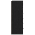vidaXL Bufetă cu 6 sertare Stejar negru 50x34x96 cm Lemn prelucrat vidaXL Bufetă cu 6 sertare Stejar negru 50x34x96 cm Lemn prelucrat