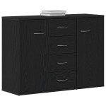 vidaXL Bufetă, stejar negru, 88x30x64 cm, lemn prelucrat vidaXL Bufetă, stejar negru, 88x30x64 cm, lemn prelucrat