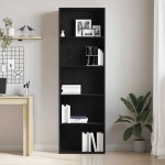 vidaXL Bibliotecă Stejar negru 60x30x189 cm Lemn prelucrat vidaXL Bibliotecă Stejar negru 60x30x189 cm Lemn prelucrat