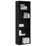 vidaXL Bibliotecă Stejar negru 60x30x189 cm Lemn prelucrat vidaXL Bibliotecă Stejar negru 60x30x189 cm Lemn prelucrat