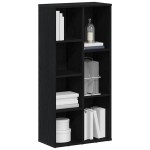 vidaXL Bibliotecă, stejar negru, 50x25x104 cm, lemn prelucrat vidaXL Bibliotecă, stejar negru, 50x25x104 cm, lemn prelucrat