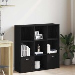 vidaXL Bibliotecă, stejar negru, 98x29x97,5 cm, lemn prelucrat vidaXL Bibliotecă, stejar negru, 98x29x97,5 cm, lemn prelucrat