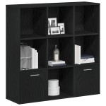 vidaXL Bibliotecă, stejar negru, 98x29x97,5 cm, lemn prelucrat vidaXL Bibliotecă, stejar negru, 98x29x97,5 cm, lemn prelucrat