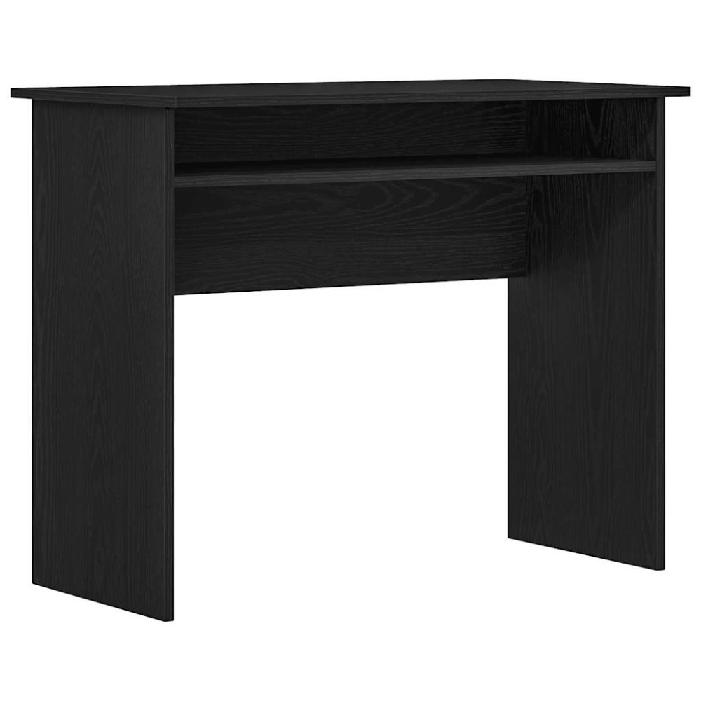 vidaXL Birou, stejar negru, 90x50x74 cm, lemn prelucrat