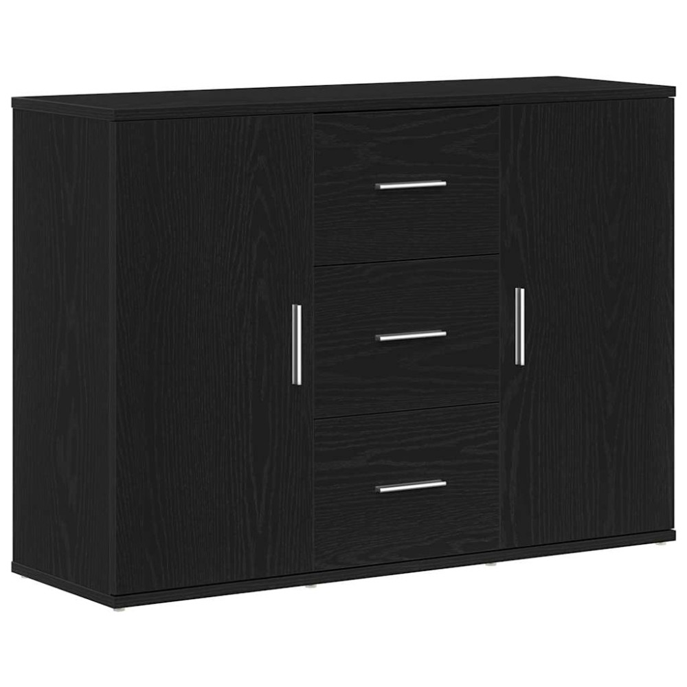 vidaXL Bufetă Stejar negru 91x29,5x65 cm Lemn prelucrat