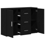 vidaXL Bufetă Stejar negru 91x29,5x65 cm Lemn prelucrat vidaXL Bufetă Stejar negru 91x29,5x65 cm Lemn prelucrat