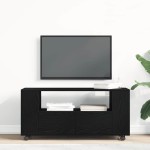 vidaXL Dulap TV cu roți stejar negru 102x34,5x43 cm lemn prelucrat vidaXL Dulap TV cu roți stejar negru 102x34,5x43 cm lemn prelucrat