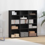 vidaXL Dulap pentru CD-uri, stejar negru, 100x23x89,5 cm vidaXL Dulap pentru CD-uri, stejar negru, 100x23x89,5 cm