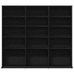 vidaXL Dulap pentru CD-uri, stejar negru, 100x23x89,5 cm vidaXL Dulap pentru CD-uri, stejar negru, 100x23x89,5 cm