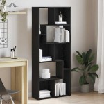 vidaXL Bibliotecă, stejar negru, 67x24x161 cm, lemn prelucrat vidaXL Bibliotecă, stejar negru, 67x24x161 cm, lemn prelucrat