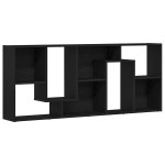 vidaXL Bibliotecă, stejar negru, 67x24x161 cm, lemn prelucrat vidaXL Bibliotecă, stejar negru, 67x24x161 cm, lemn prelucrat