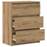 vidaXL Servantă, stejar artizanal, 60x35x76 cm, lemn prelucrat
