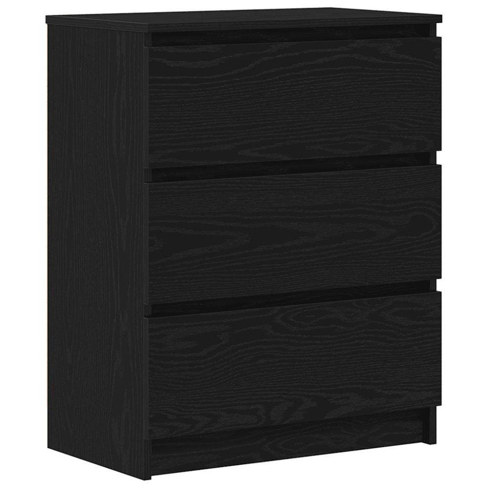 vidaXL Servantă, stejar negru, 60x35x76 cm, lemn prelucrat