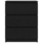 vidaXL Servantă, stejar negru, 60x35x76 cm, lemn prelucrat