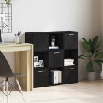vidaXL Bibliotecă, stejar negru, 90x28x90 cm, lemn prelucrat vidaXL Bibliotecă, stejar negru, 90x28x90 cm, lemn prelucrat