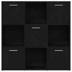 vidaXL Bibliotecă, stejar negru, 90x28x90 cm, lemn prelucrat vidaXL Bibliotecă, stejar negru, 90x28x90 cm, lemn prelucrat