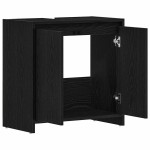 vidaXL Dulap de baie stejar negru 60x33x60 cm lemn prelucrat vidaXL Dulap de baie stejar negru 60x33x60 cm lemn prelucrat