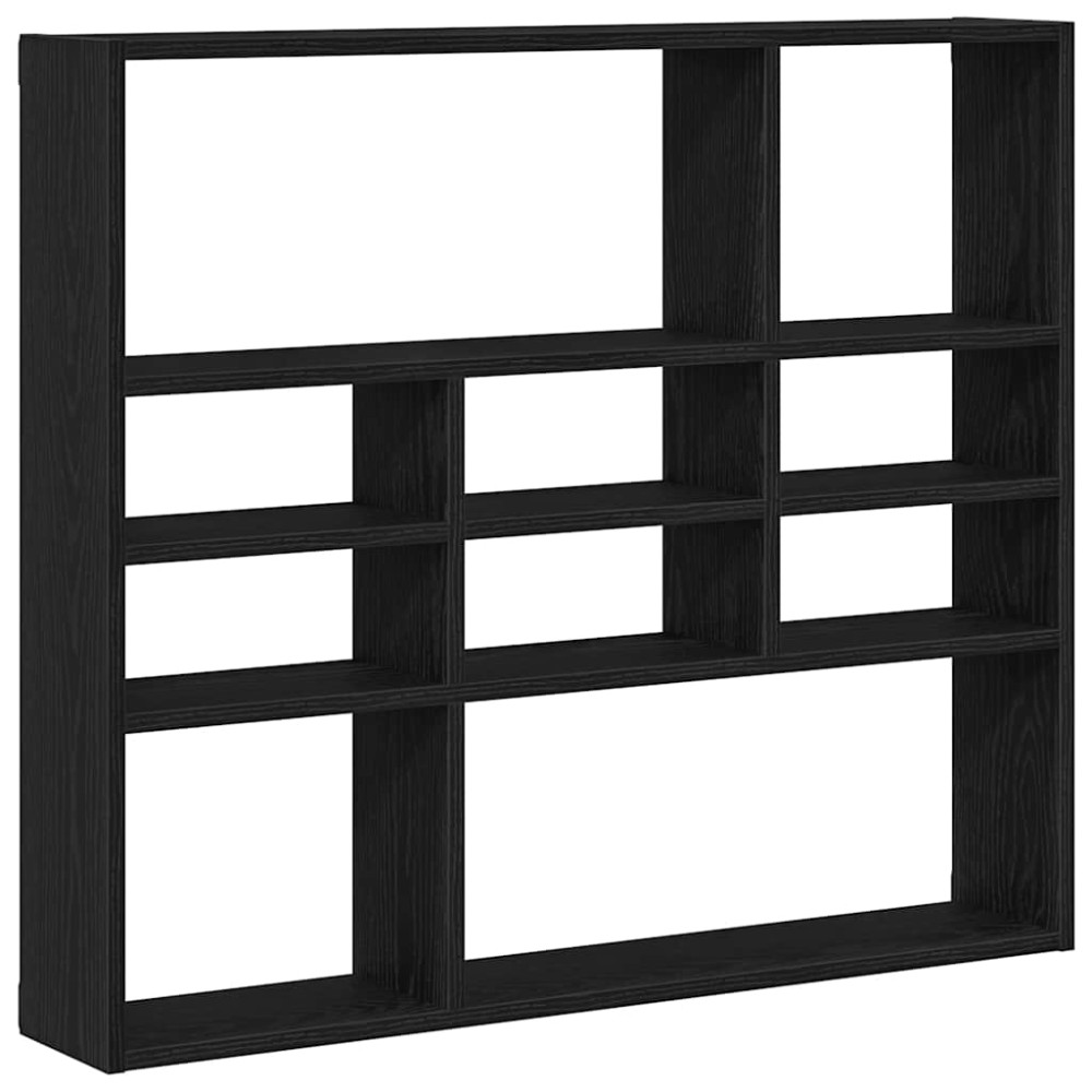 vidaXL Raft de perete, stejar negru, 90x16x78 cm, lemn prelucrat