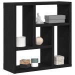vidaXL Raft de perete Stejar negru 45x16x45 cm Lemn prelucrat