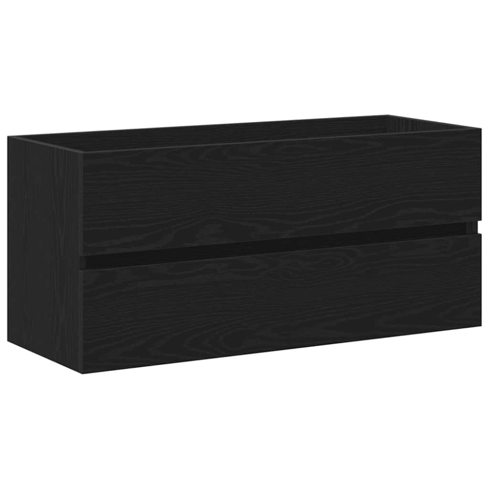 vidaXL Dulap pentru chiuvetă Stejar negru 100x38,5x45cm Lemn prelucrat
