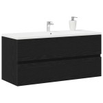 vidaXL Dulap pentru chiuvetă Stejar negru 100x38,5x45cm Lemn prelucrat vidaXL Dulap pentru chiuvetă Stejar negru 100x38,5x45cm Lemn prelucrat