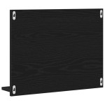 vidaXL Oglindă de baie Stejar negru 60x10,5x45 cm lemn prelucrat