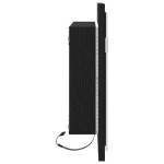 vidaXL Oglindă de baie cu lumini LED, stejar negru, 60x8,5x37 cm