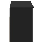vidaXL Bancă de pantofi neagră 102x30,5x45 cm Lemn prelucrat vidaXL Bancă de pantofi neagră 102x30,5x45 cm Lemn prelucrat