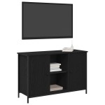 vidaXL Set comodă TV Stejar Negru 101 x 35 x 65 cm Lemn compozit
