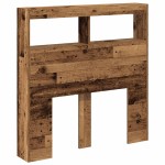 vidaXL Dulap pentru tăblie cu LED Lemn vechi 100x17x102 cm vidaXL Dulap pentru tăblie cu LED Lemn vechi 100x17x102 cm