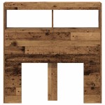 vidaXL Dulap pentru tăblie cu LED Lemn vechi 100x17x102 cm vidaXL Dulap pentru tăblie cu LED Lemn vechi 100x17x102 cm