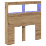 vidaXL Dulap pentru tăblie cu LED Stejar Artisan 100x17x102 cm vidaXL Dulap pentru tăblie cu LED Stejar Artisan 100x17x102 cm