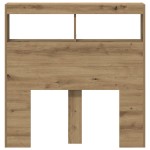 vidaXL Dulap pentru tăblie cu LED Stejar Artisan 100x17x102 cm vidaXL Dulap pentru tăblie cu LED Stejar Artisan 100x17x102 cm