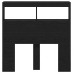 vidaXL Dulap pentru tăblie cu LED Stejar negru 100x17x102 cm