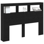 vidaXL Dulap pentru tăblie cu LED Stejar negru 140x17x102 cm vidaXL Dulap pentru tăblie cu LED Stejar negru 140x17x102 cm