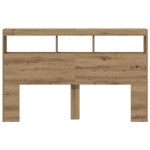vidaXL Dulap pentru tăblie cu LED Stejar Artisan 160x17x102 cm vidaXL Dulap pentru tăblie cu LED Stejar Artisan 160x17x102 cm